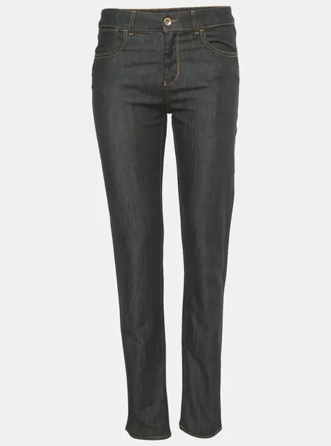Emporio Armani Black Rhinestone Hem Denim Jourdan Jeans M/Waist 30"