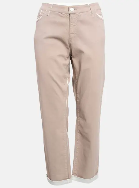 Emporio Armani Pink Denim Crop Jeans L Waist 34"
