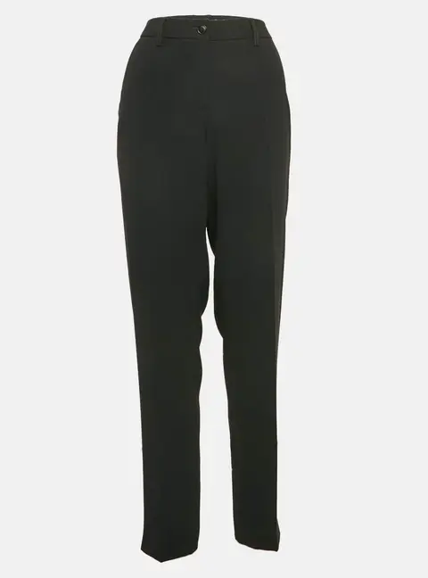 Emporio Armani Black Crepe Formal Pants L