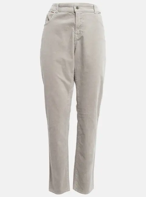 Emporio Armani Beige Corduroy High Rise Skinny Jeans L Waist 32"