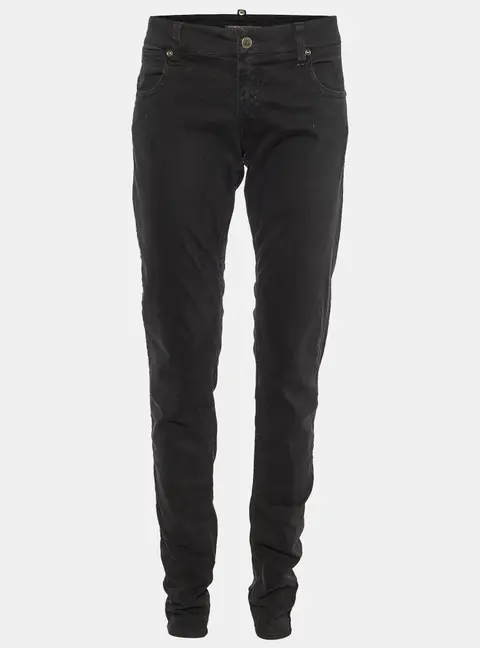 Emporio Armani Black Cotton Slim Fit Jeans M/Waist 34"