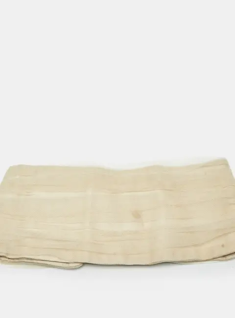 Emporio Armani Beige Tulle Pleated Bandeau Top S