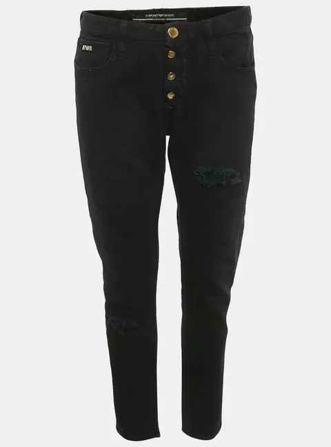 Emporio Armani Black Denim Jeans L/Waist 30"