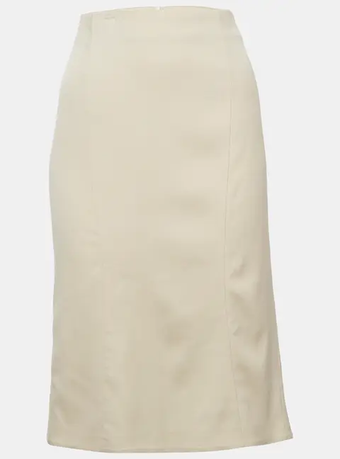 Emporio Armani Beige Wool Blend Mini Skirt L