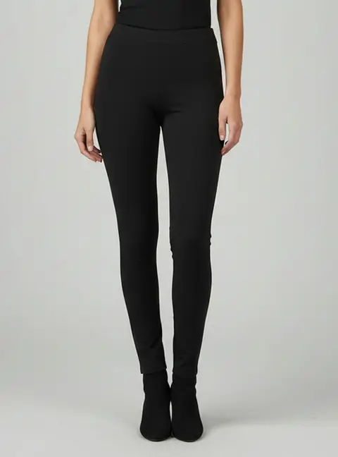 Emporio Armani Black Jersey Regular Fit Pants M