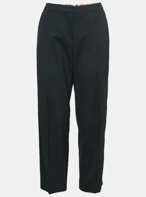 Emporio Armani Black Wool Tailored Pants M