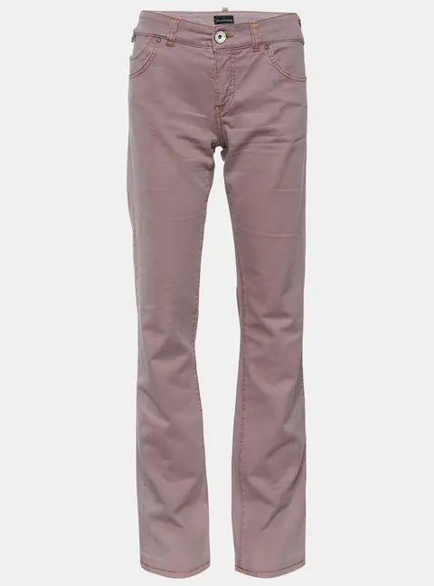 Emporio Armani Pale Pink Denim Straight Fit Jeans M