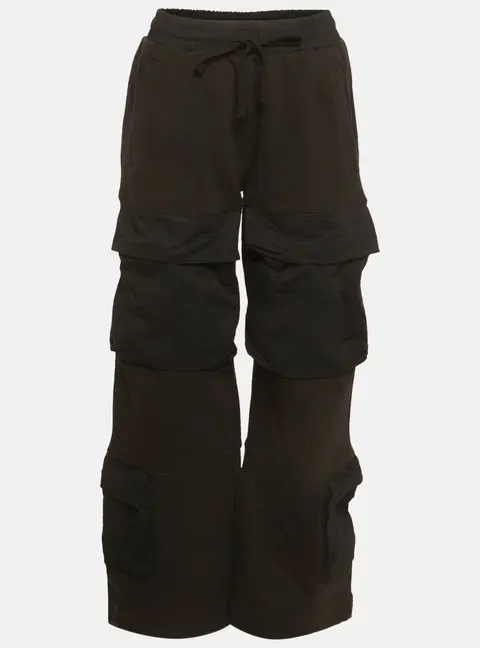 Entire Studio Black Jersey Utility Track Pants S