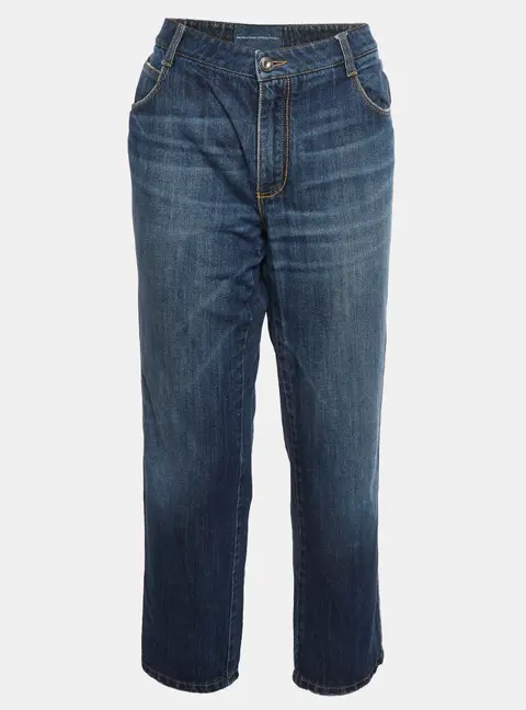 Ermanno Scervino Blue Denim Straight Fit Jeans L/Waist 34"