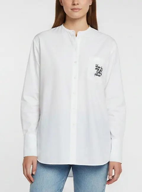 Ermanno Scervino White Embroidered Detail Cotton Button Up Shirt S