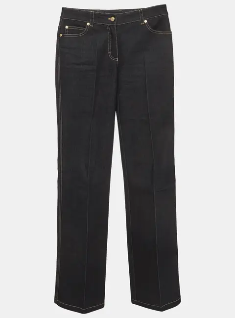 Escada Blue Denim Straight Fit Jeans M /Waist 28"
