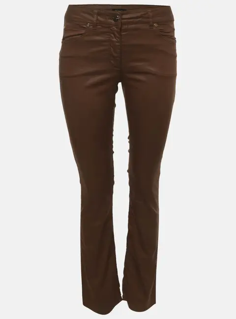 Escada Brown Stretch Denim Slim Fit Jeans S/Waist 28"