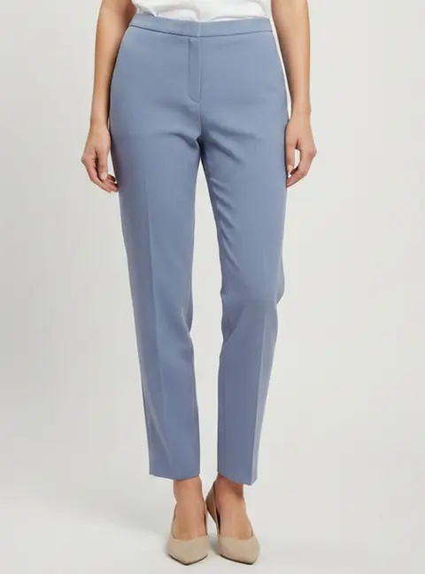 Escada Lavender Stretch Wool Tailored Pants M