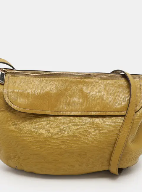 Furla Yellow Leather Crossbody Bags