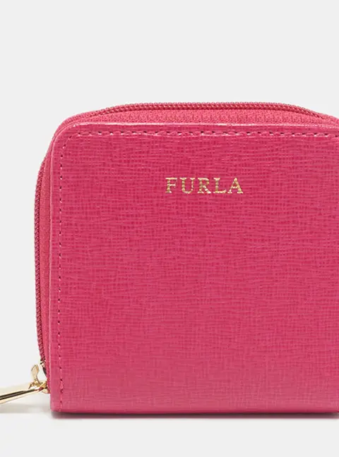Furla Pink Babylon Small Leather Compact Wallet