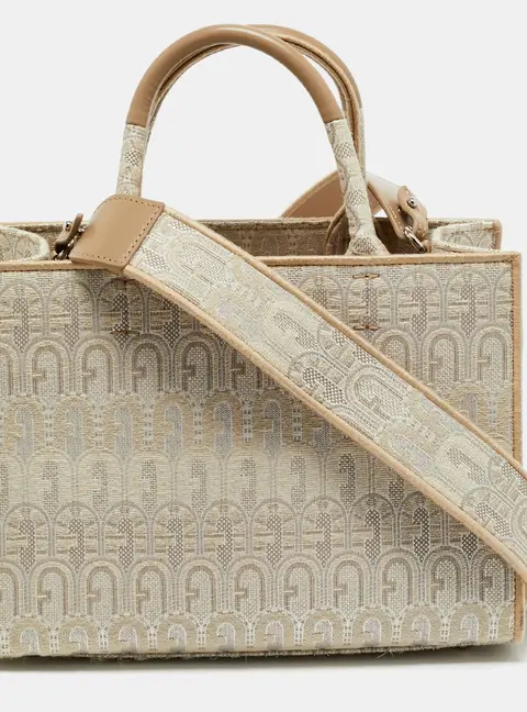 Furla Opportunity Small Jacquard Fabric Tote