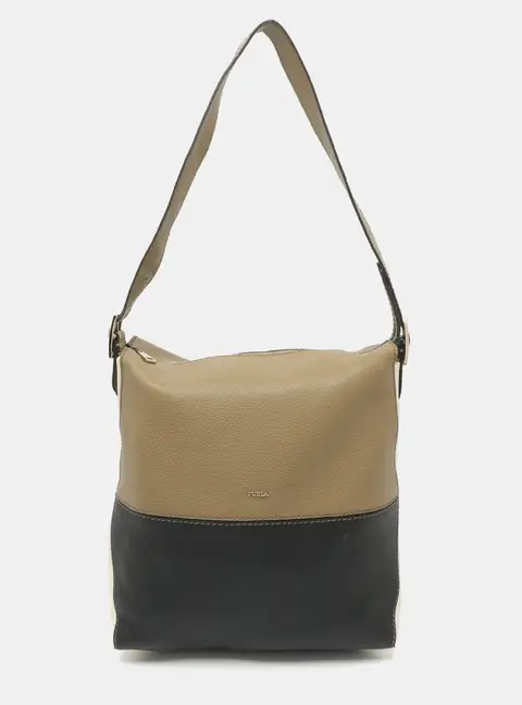 Furla Dori Tri Color Leather Hobo
