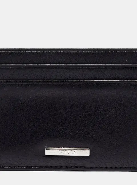 Furla Black Leather Card Holder