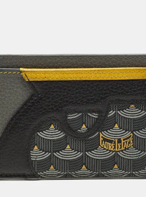 Faure Le Page Gangsta 4CC Grey Coated Canvas and Leather Card Holder