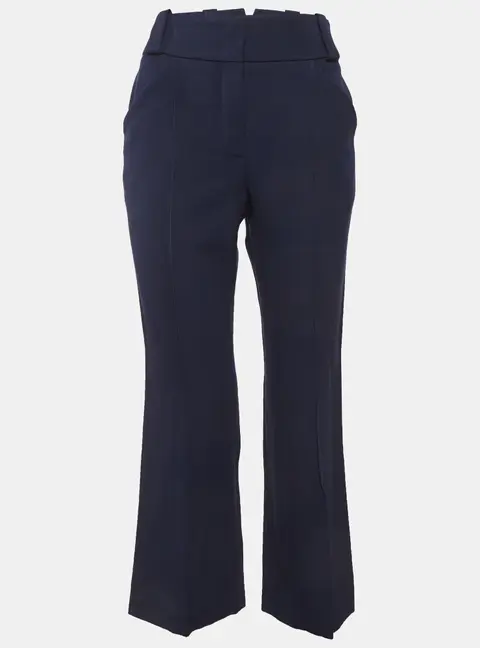 Fendi Blue Gabardine Trousers S