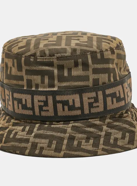 Fendi Brown Zucca Canvas Bucket Hat M