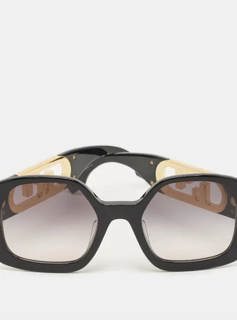 Fendi Black Gradient FE40048U Geometric Sunglasses