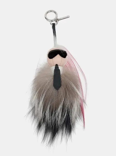 Fendi Karl Lagerfeld keychain and bag charm