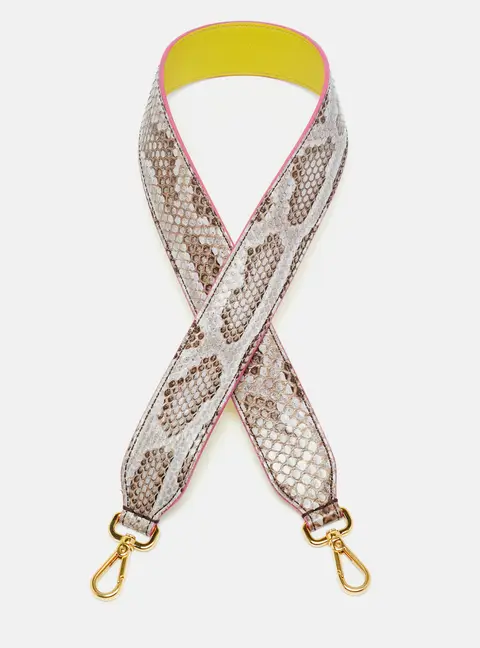 Fendi Strap You Shoulder Bag Strap Multicolor Python
