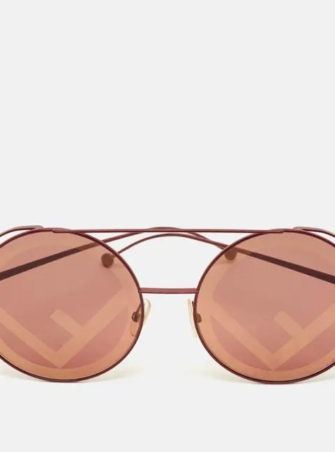 Fendi Red FF 0285/S Round Sunglasses