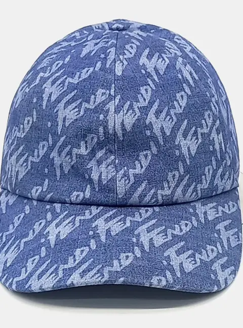 Fendi Blue Denim Cap