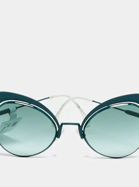 Fendi Green Gradient FF 0247/S Eyeshine Butterfly Sunglasses