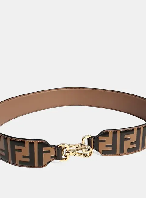 Fendi Brown Leather Strap You