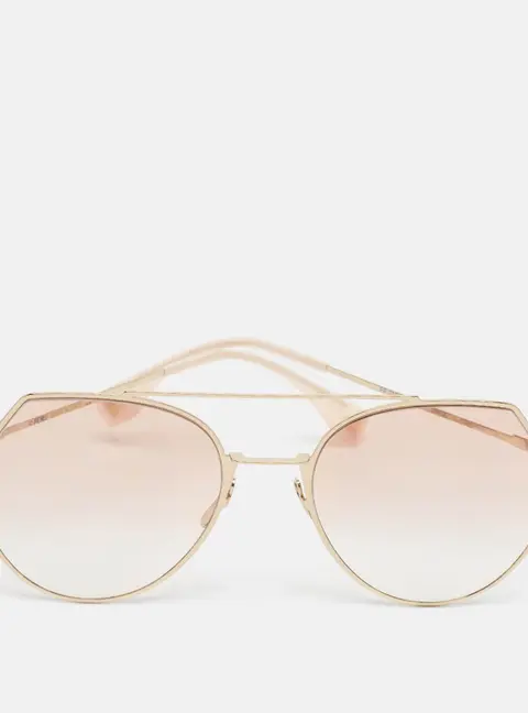 Fendi Pink/Gold Gradient FE0194/S FF Aviator Sunglasses