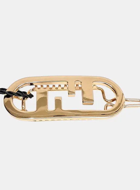 Fendi Plated Metal hairpin