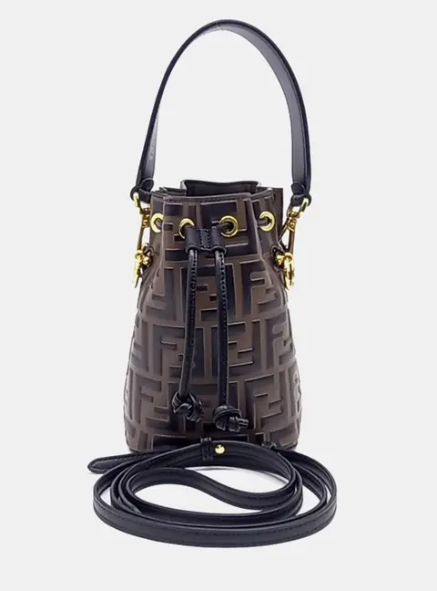 Fendi Multicolor Leather Montrejo Mini Bucket Bag