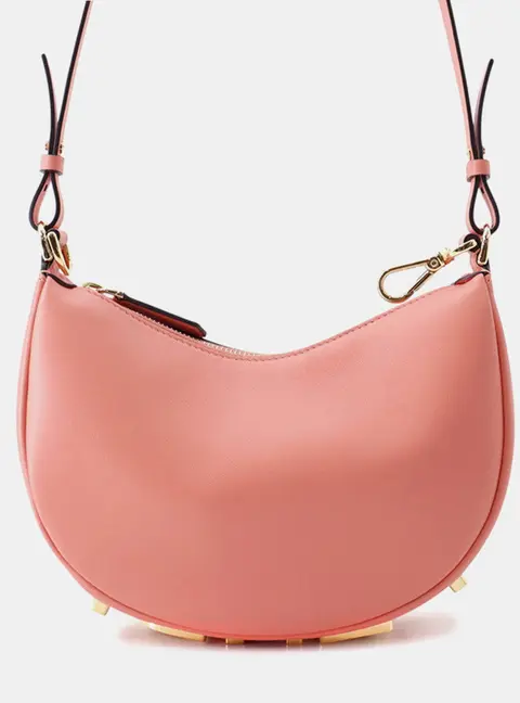 Fendi Graphy Shoulder Bag Pink Leather Size Mini