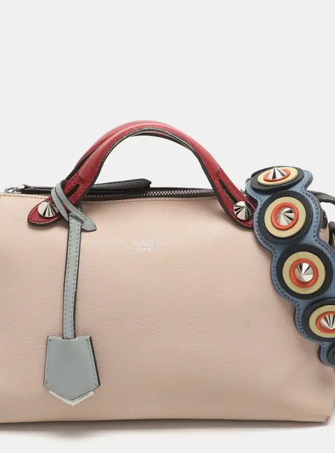 Fendi By The Way Medium Blush Pink/Red Leather Bag