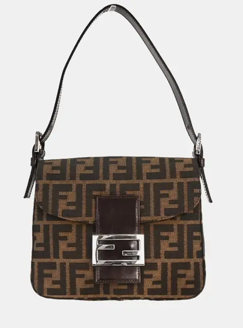Fendi Zucca Brown Canvas Handbag