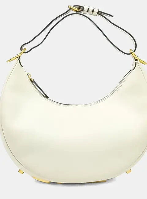 Fendi Cream Leather Graphi Bag Small