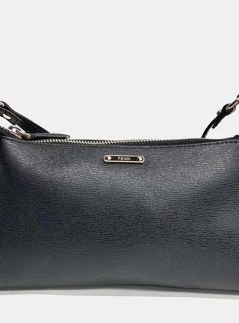Fendi Black Leather Crossbody Bag (8MO357)