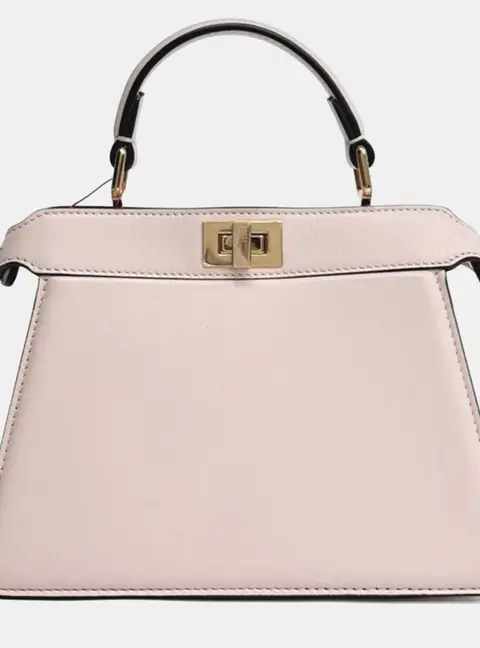 Fendi Pink Leather Peekaboo I SEE U Petite (8BN335)