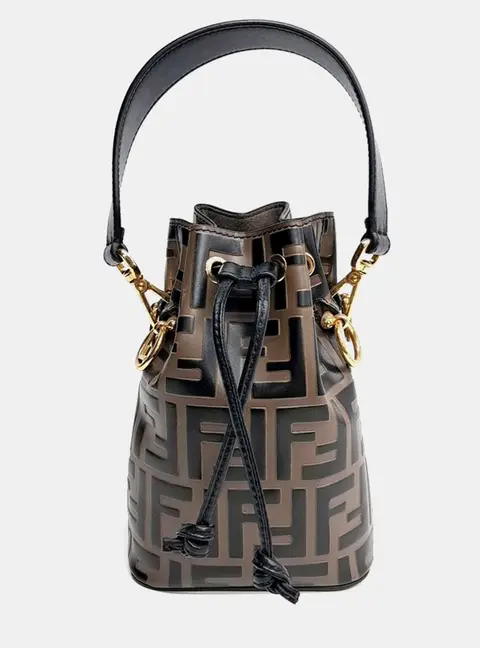 Fendi Multicolor Leather Montrejo Mini Bucket Bag