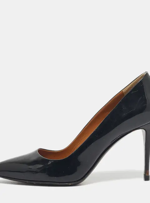 Fendi Black Patent Leather Pointed Toe Pumps Size 36
