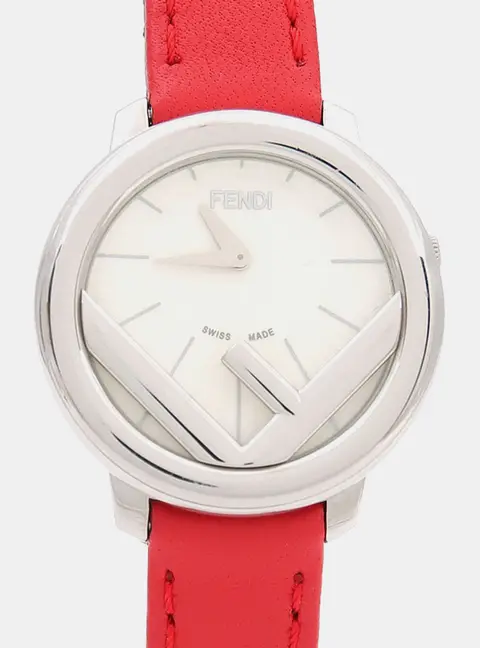 Fendi Runway 71000S Quartz Silver Stainless Steel Women's Wristwatch 28 mm
