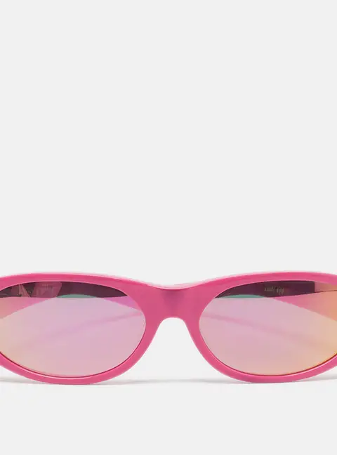 Flatlist x Office Pink Mirrored 013 FL 937 Eddie Kyu Oval Sunglasses