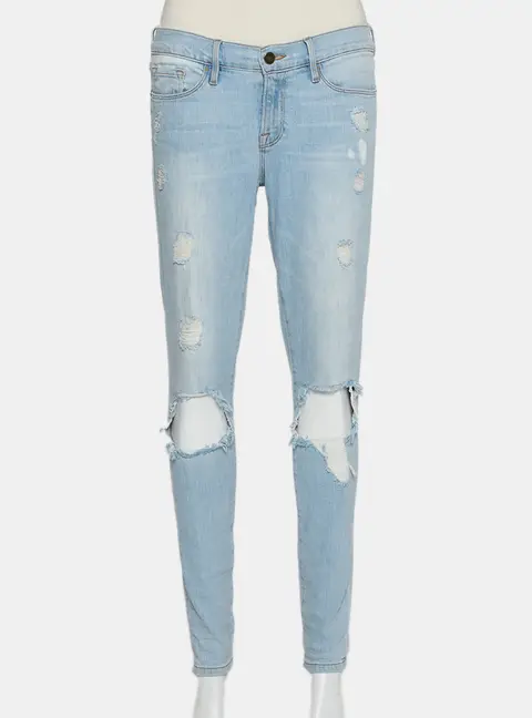 Frame Blue Denim Le Skinny de Jeanne Nowita Jeans M