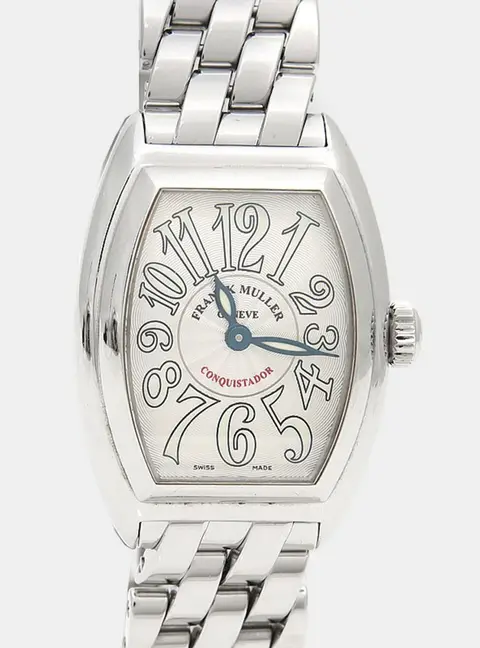 Franck Muller Silver Conquistador 8005LQZ Women's Wristwatch 27.5 mm