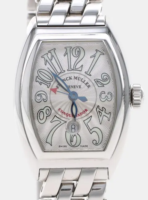 Franck Muller Conquistador 8005LSC Automatic Silver Stainless Steel Women's Wristwatch 28 mm