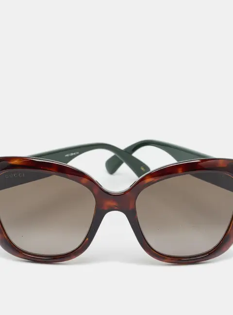 Gucci Tortoise Brown Gradient GG0860S Web Butterfly Sunglasses