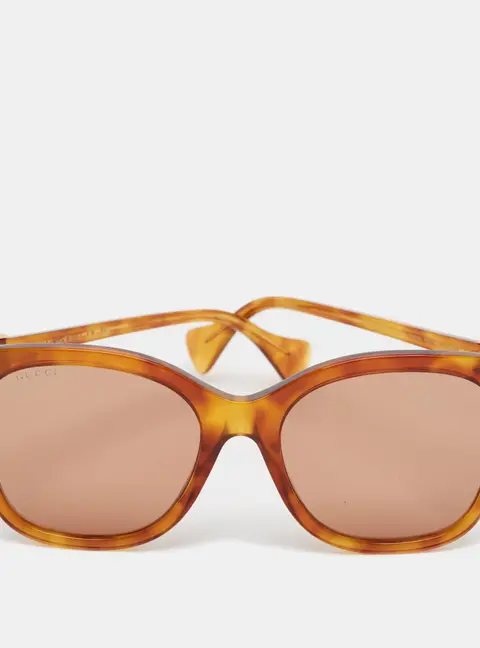 Gucci Tortoise Brown Gradient GG1071S Frame Butterfly Sunglasses
